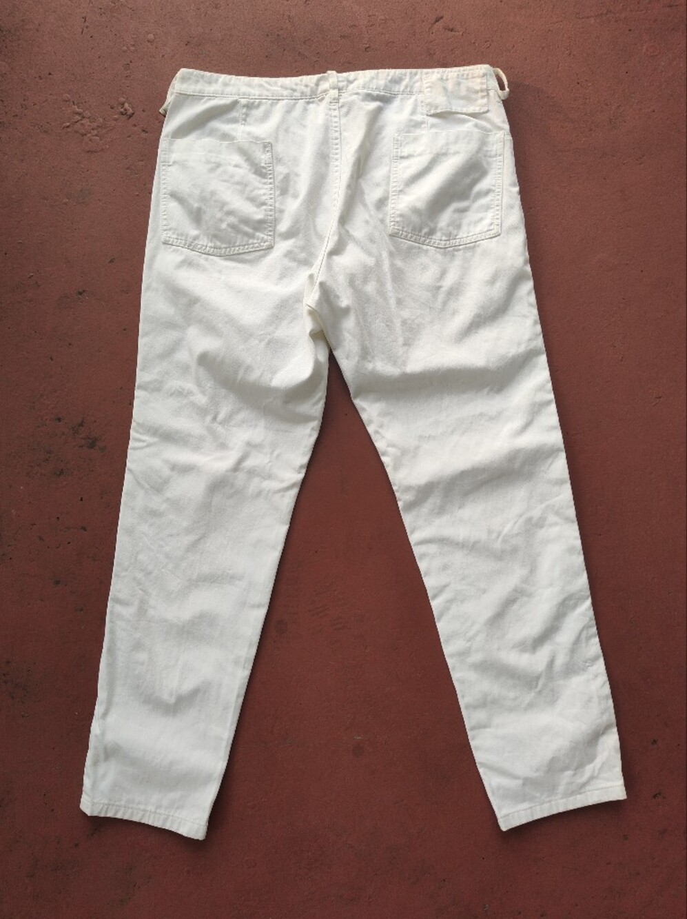 PRADA Milano Men’s White Denim Logo Jeans Button Fly Size 34x30 Vtg Y2k Archive - Picture 7 of 16